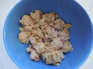 Avocat au thon : Étape 2