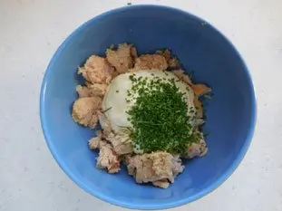 Avocat au thon : Étape 3