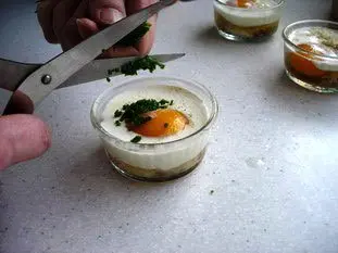 Oeufs cocotte au Comté : Étape 8