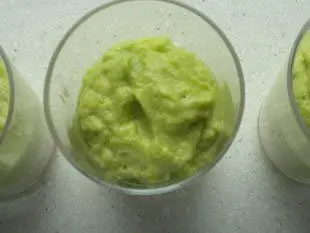 Mousse d'avocat au crabe en verrine : Étape 9