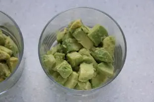 Avocat aux crevettes sautées : Étape 6