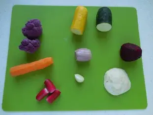 Tartare de légumes : Étape 1