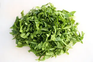 Salade d'épinards frais : Étape 3