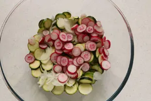 Salade de jeunes courgettes : Étape 3