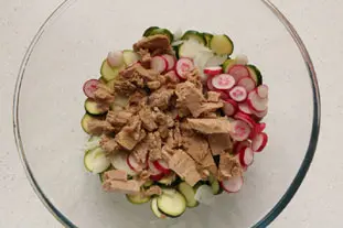 Salade de jeunes courgettes : Étape 4