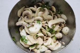 Simple salade de champignons thym-citron en 3 façons : Étape 3