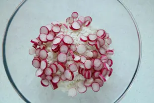 Salade de riz et épinards frais : Étape 2