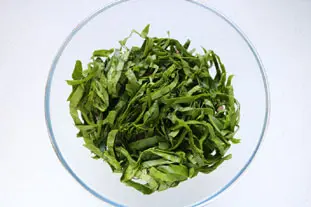 Salade de riz et épinards frais : Étape 4