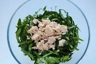 Salade de riz et épinards frais : Étape 5