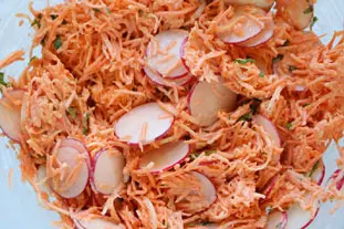 Salade croquante radis et carottes