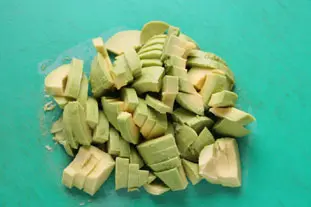 Salade petits-pois et avocat : Étape 6