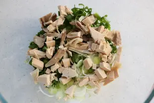 Salade d'avocat, artichaut et poulet : Étape 3