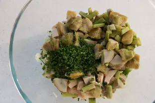 Salade d'avocat, artichaut et poulet : Étape 5