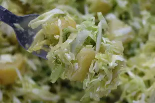 Salade citronnée de choux et pommes de terre