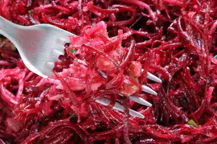 Salade de betteraves et radis noirs