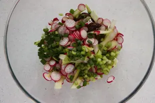 Salade d'asperges vertes à cru : Étape 6