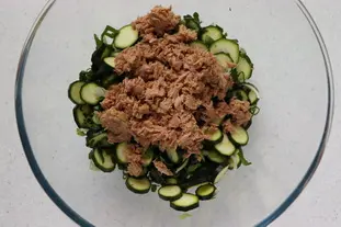 Rémoulade de petites courgettes au thon : Étape 4