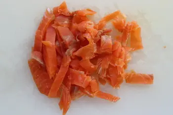 Salade tiède de haricots blancs et truite fumée : Étape 4