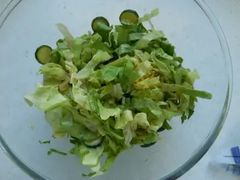 Salade verdure et petite omelette : Étape 8