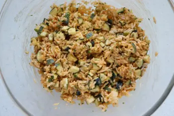 Salade riz-courgettes au paprika : Étape 4