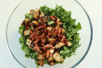 Salade de pissenlits : Étape 12