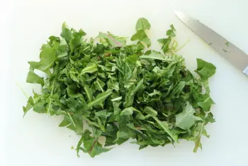 Salade de pissenlits : Étape 2