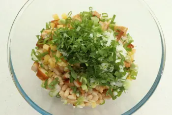Salade de haricots blancs, thon et Cheddar : Étape 6