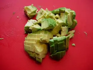 Salade mélangée concombre et saumon : Étape 3