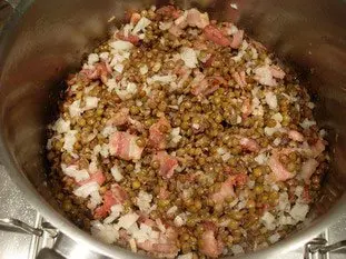 Salade tiède de lentilles : Étape 6