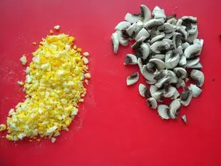 Salade de mâche aux croutons : Étape 1