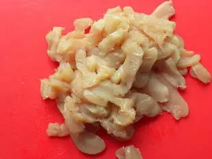 Salade tiède de poulet : Étape 1