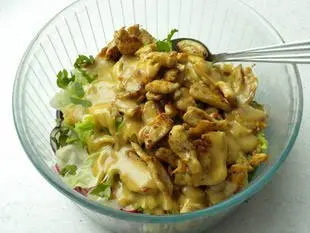 Salade tiède de poulet : Étape 7