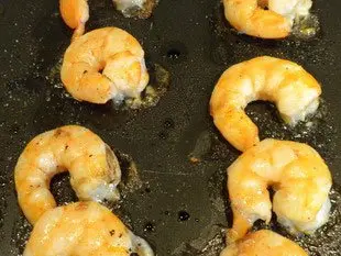 Salade mi-croquante aux crevettes : Étape 9