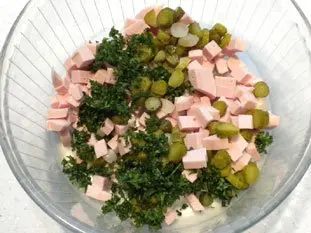 Salade de cervelas : Étape 5