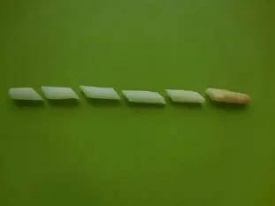 Salade d'asperges blanches : Étape 1