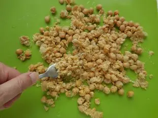 Salade de pois-chiche : Étape 1