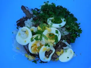 Salade de lentilles et viande froide : Étape 4
