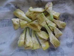 Artichauts poivrade : Étape 4