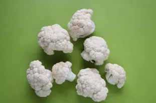 Croquant de chou-fleur au citron : Étape 1