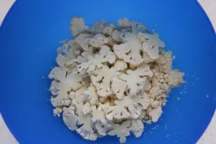 Croquant de chou-fleur au citron : Étape 2