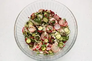 Salade croquante de printemps : Étape 10