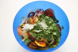 Salade multi-tomates : Étape 4