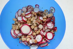 Salade radis et poulet citronnés : Étape 3