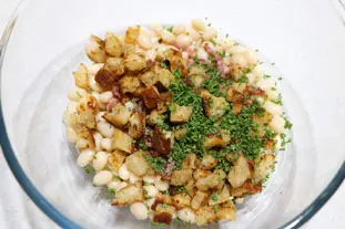 Salade tiède de haricots blancs : Étape 6