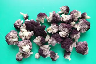 Salade de chou-fleur bicolore : Étape 2