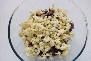 Salade de chou-fleur bicolore : Étape 4
