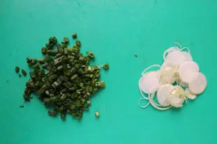 Salade d'endives croutons-fromage : Étape 1