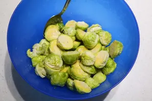 Soupe rustique aux poireaux et choux de Bruxelles : Étape 4