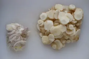 Soupe poireaux-topinambours : Étape 1