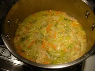 Soupe de légumes moulinée : Étape 8